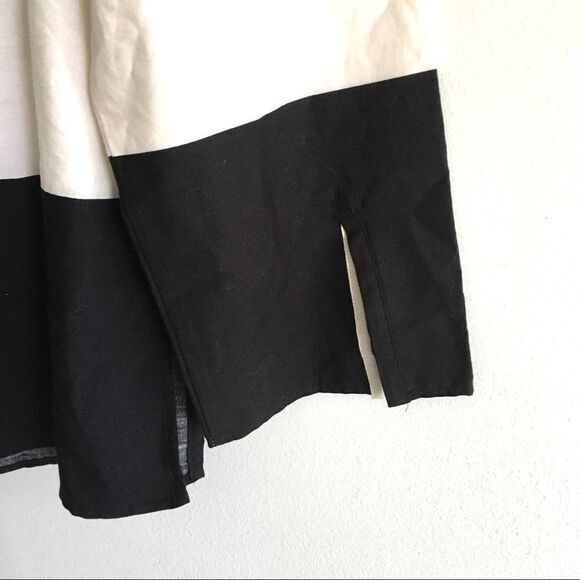 ZARA Strapless Striped Cropped Off Shoulder Blouse Black White XS - Picture 8 of 11